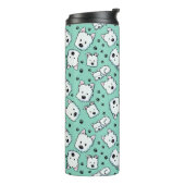 KiniArt Westie Lover Thermosbeker (Gedraaid links)