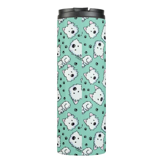KiniArt Westie Lover Thermosbeker (Achterkant)