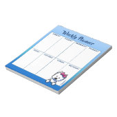 KiniArt Westie Lovers Weekly Schedule Notepad Notitieblok (Linkerzijde)