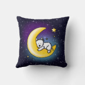 KiniArt Westie Lunar Love Kussen (Achterkant)