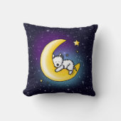 KiniArt Westie Lunar Love Kussen (Voorkant)