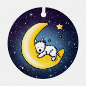KiniArt Westie Lunar Love Ornament (Voorkant)