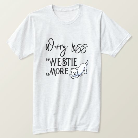 KiniArt Westie Meer T-shirt (Design voorkant)
