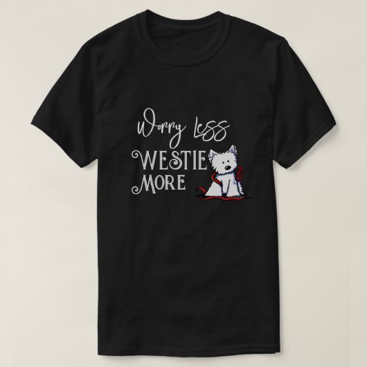 KiniArt Westie Meer T-shirt (Design voorkant)