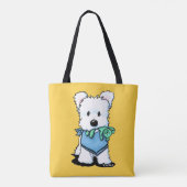 KiniArt Westie met Teddy Bear Tas (Achterkant)