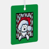  KiniArt Westie Metalen Ornament (Voorkant Rechts)