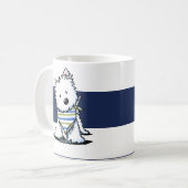 KiniArt Westie Nautical Mok (Voorkant links)