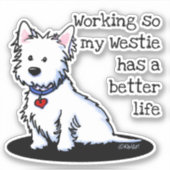 KiniArt Westie Parent Sticker (Voorkant)