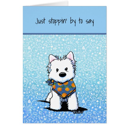 KiniArt Westie Peach (Voorkant)