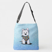 KiniArt Westie Peach Crossbody Tas (Achterkant)