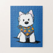KiniArt Westie Peach Legpuzzel (Verticaal)