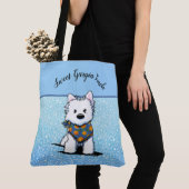 KiniArt Westie Peach Tote Bag (Dichtbij)
