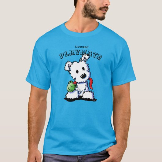 KiniArt Westie Playmate T-Shirt (Voorkant)