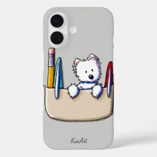 KiniArt Westie Pocket Protector iPhone 16 Hoesje