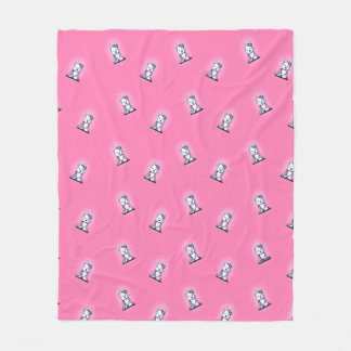 KiniArt Westie Prinses Fleece Deken