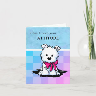 KiniArt Westie Puppy Wenskaart
