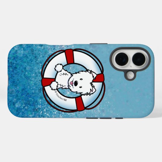 KiniArt Westie Rescue Hoesje-Mate iPhone Case (Achterkant (horizontaal))