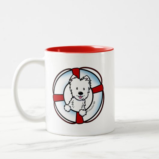 KiniArt Westie Rescue Mok (Links)