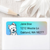 KiniArt Westie Return-adreslabel Etiket (Insitu)