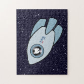 KiniArt Westie Rocket Dog Jigzaag Puzzle Legpuzzel (Verticaal)