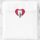 KiniArt Westie Rode Hart Stickers (Tas)