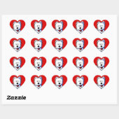 KiniArt Westie Rode Hart Stickers (Vel)