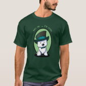 KiniArt Westie Saint Patrick’s T-shirt (Voorkant)