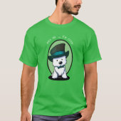 KiniArt Westie Saint Patrick’s T-shirt (Voorkant)