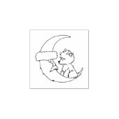 KiniArt Westie Santa Moon Rubberstempel (Afrduk)