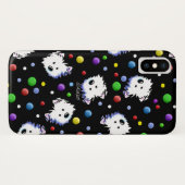 KiniArt Westie Stippenpatroon Case-Mate iPhone Case (Achterkant (horizontaal))