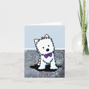 KiniArt Westie strikdas