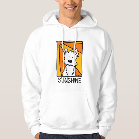 KiniArt Westie Sunshine T-Shirt (Voorkant)