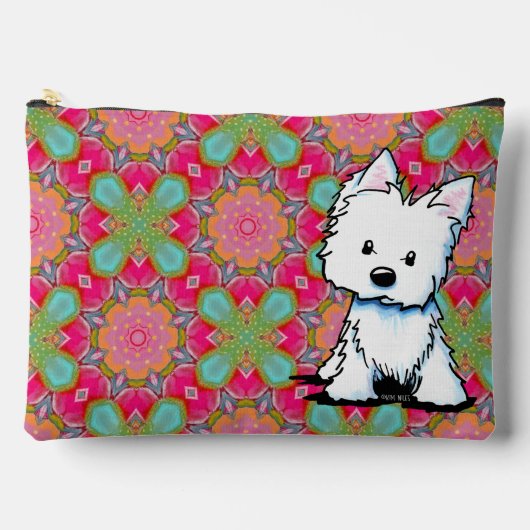 KiniArt Westie Terrier Accessoiretas Etui (Voorkant)