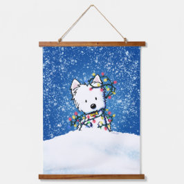 KiniArt Westie Terrier Hangende Wandtapijt Hangend Wandkleed