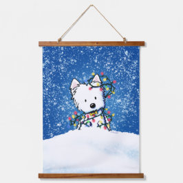 KiniArt Westie Terrier Hanging Tapestry Hangend Wandkleed