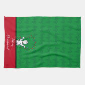 KiniArt Westie Terrier Kerstmis Theedoek (Horizontaal)