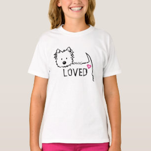 KiniArt Westie Terrier LOVE T-Shirt