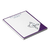 KiniArt Westie Terrier-notities Notitieblok (Schuin)