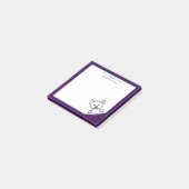 KiniArt Westie Terrier Post-it Opmerkingen Post-it® Notes (Schuin)