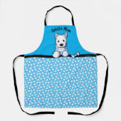 KiniArt Westie Terrier Puppy All-Over Print Apron Schort (Voorkant)