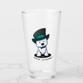 KiniArt Westie Terrier St. Paddy's Glas (Voorkant)