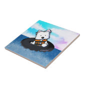 KiniArt Westie Terrier Tegeltje (Zijkant)