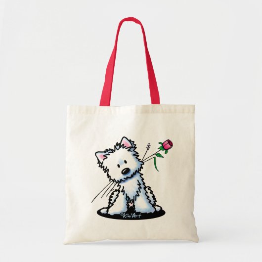 KiniArt Westie Terrier Tote Bag (Voorkant)