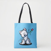 KiniArt Westie Terrier Tote Bag (Voorkant)