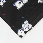 KiniArt Westie Terriers Fleece Deken (Hoek)