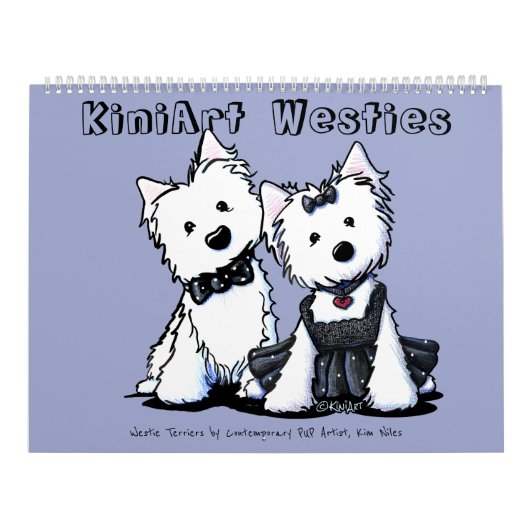 KiniArt Westie Terriers Kalender (Hoes)