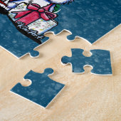 KiniArt Westie Terriers Kerstmis Legpuzzel (Zijkant)