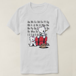 KiniArt Westie Terug naar School T-shirt
