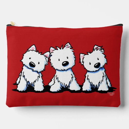 KiniArt Westie Trio Etui (Voorkant)