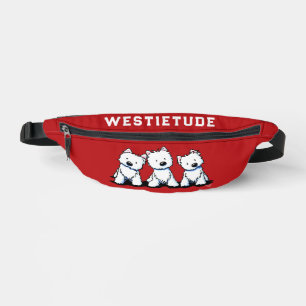 KiniArt Westie Trio Heuptasje